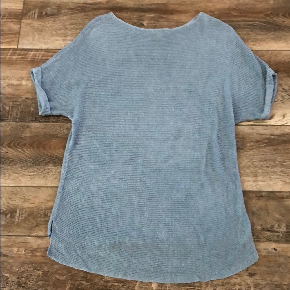 J Jill Oversized Short Sleeve hi-lo Sweater Size S - Picture 4 of 4
